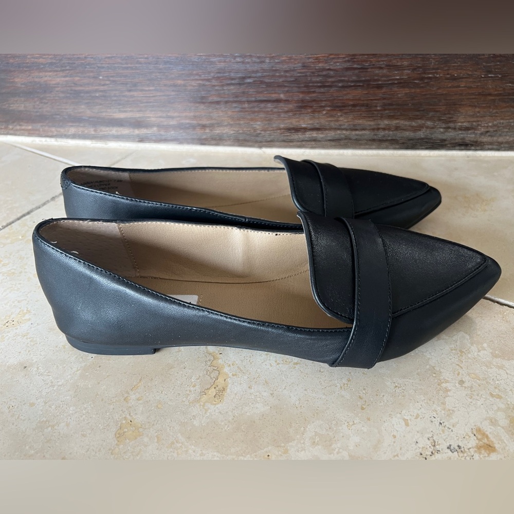 Steve Madden Black Women's Leather Loafers
